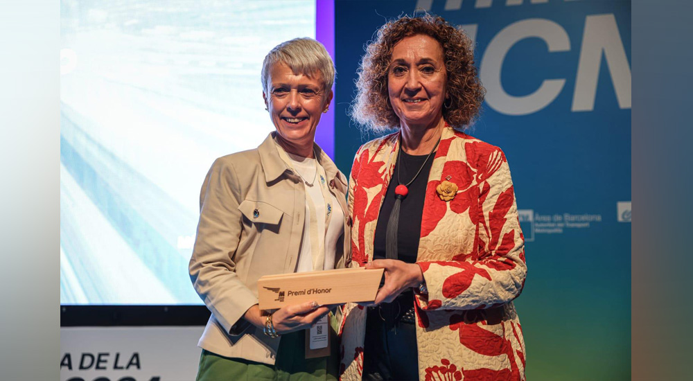 La directora del Museu del Ferrocarril de Catalunya, Mayte Castillo, galardonada con uno de los Premios de Honor de MobiliCat La directora del Museu del Ferrocarril de Catalunya, Mayte Castillo, galardonada con uno de los Premios de Honor de MobiliCat